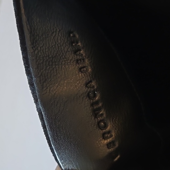 Veronica beard blondie black slip on slouchie heeled boots Size 8.5 - Picture 3 of 10